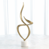 Gold Swirl Sculpture