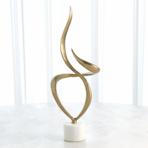 Gold Swirl Sculpture
