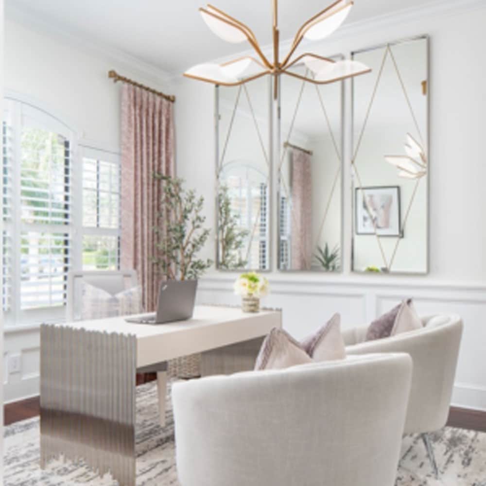 Timeless Mirror With Diamond Inlay