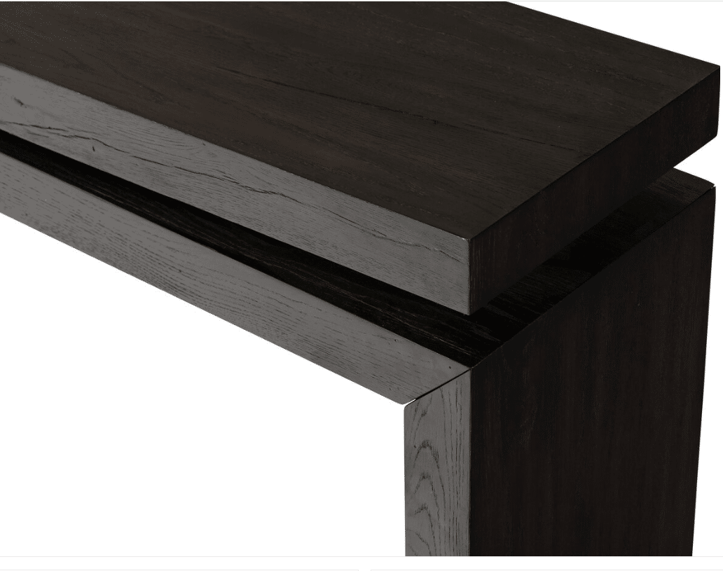 fourhands2 Smoked Black Oak Sofa Table/Console