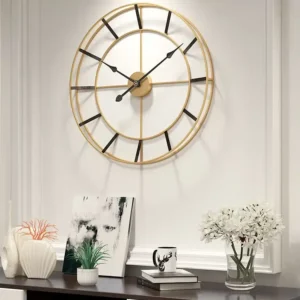 Minimalist Wall Iron Clock
